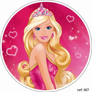 Barbie - Capa de Painel Redondo
