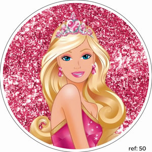 Barbie - Capa de Painel Redondo