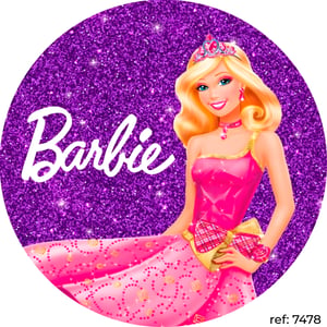 Barbie - Capa de Painel Redondo