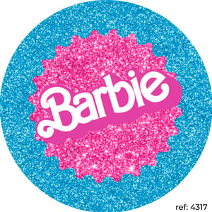 Barbie - Capa de Painel Redondo
