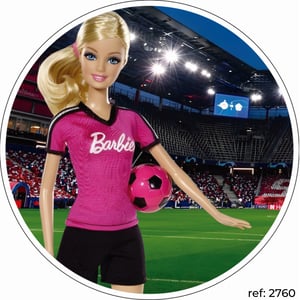 Barbie - Capa de Painel Redondo