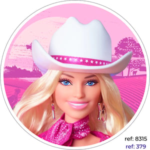 Barbie - Capa de Painel Redondo