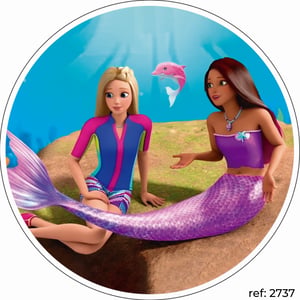 Barbie - Capa de Painel Redondo