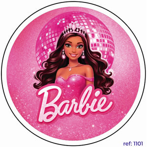 Barbie - Capa de Painel Redondo