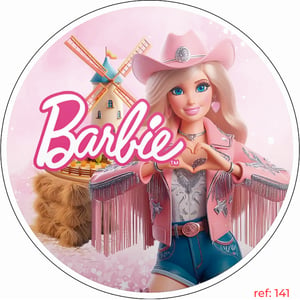 Barbie - Capa de Painel Redondo