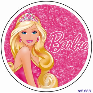 Barbie - Capa de Painel Redondo