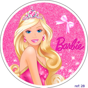 Barbie - Capa de Painel Redondo