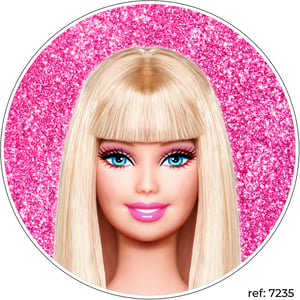 Barbie - Capa de Painel Redondo