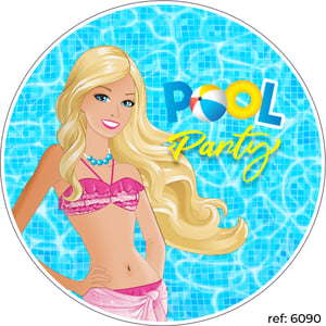 Barbie - Capa de Painel Redondo