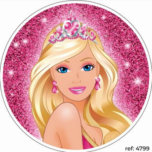 Barbie - Capa de Painel Redondo