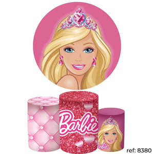 Barbie - Kit Festa (Painel 150cm + Trio de Cilindros)