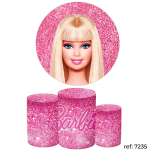 Barbie - Kit Festa (Painel 150cm + Trio de Cilindros)
