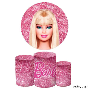 Barbie - Kit Festa (Painel 150cm + Trio de Cilindros)