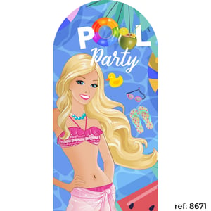 Barbie - Capa de Painel Romano Veste Fácil 100x200