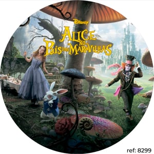 Alice no País das Maravilhas - Capa de Painel Redondo