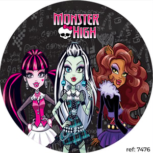 Monster High - Capa de Painel Redondo