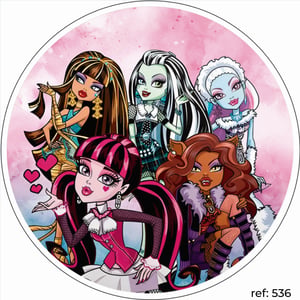 Monster High - Capa de Painel Redondo