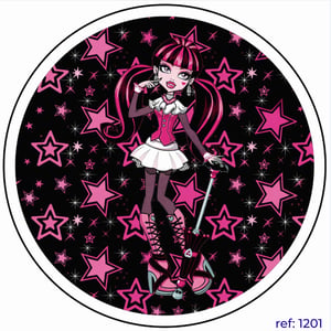 Monster High - Capa de Painel Redondo