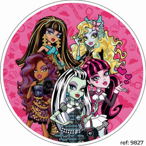 Monster High - Capa de Painel Redondo