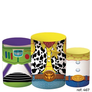 Toy Story - Trio de Capas de Cilindros