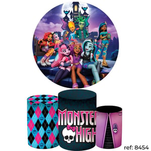 Monster High - Kit Festa (Painel 150cm + Trio de Cilindros)