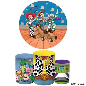 Toy Story - Kit Festa (Painel 150cm + Trio de Cilindros)