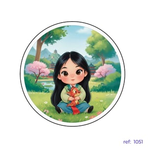 Princesas - Capa de Painel Redondo