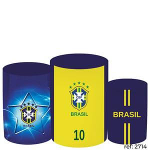 Copa do Mundo (Brasil) - Trio de Capas de Cilindros
