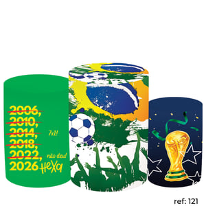Copa do Mundo (Brasil) - Trio de Capas de Cilindros