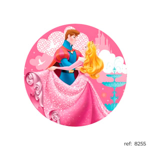 Aurora / Bela Adormecida Princesa - Capa de Painel Redondo