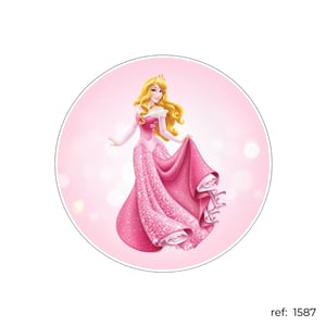 Aurora / Bela Adormecida Princesa - Capa de Painel Redondo