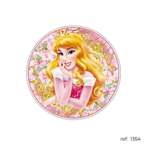 Aurora / Bela Adormecida Princesa - Capa de Painel Redondo