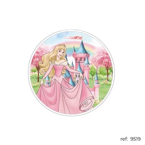 Aurora / Bela Adormecida Princesa - Capa de Painel Redondo