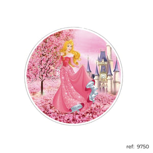 Aurora / Bela Adormecida Princesa - Capa de Painel Redondo