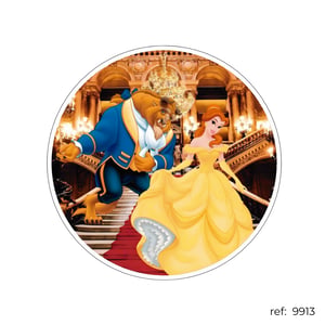Bela Princesas - Capa de Painel Redondo