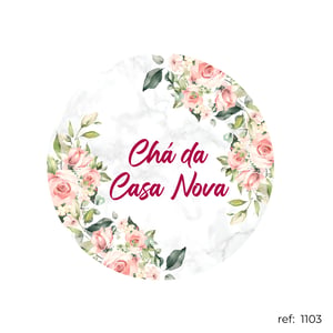 Chá de cozinha / Chá de casa nova - Capa de Painel Redondo