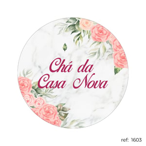 Chá de cozinha / Chá de casa nova - Capa de Painel Redondo