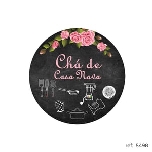 Chá de cozinha / Chá de casa nova - Capa de Painel Redondo
