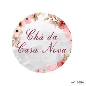 Chá de cozinha / Chá de casa nova - Capa de Painel Redondo