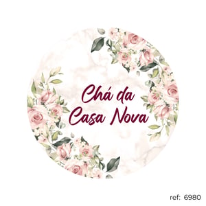 Chá de cozinha / Chá de casa nova - Capa de Painel Redondo
