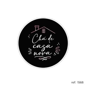 Chá de cozinha / Chá de casa nova - Capa de Painel Redondo