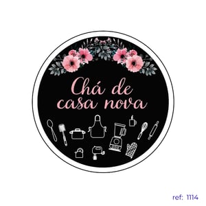 Chá de cozinha / Chá de casa nova - Capa de Painel Redondo