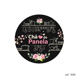Chá de cozinha / Chá de casa nova - Capa de Painel Redondo
