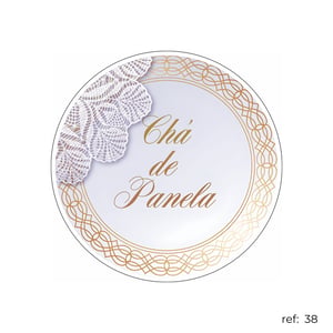Chá de cozinha / Chá de casa nova - Capa de Painel Redondo