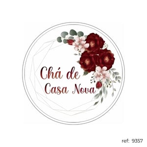 Chá de cozinha / Chá de casa nova - Capa de Painel Redondo