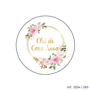 Chá de cozinha / Chá de casa nova - Capa de Painel Redondo