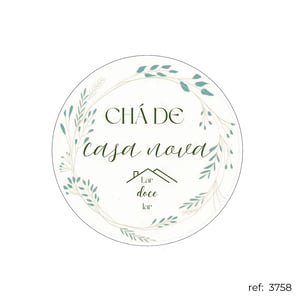 Chá de cozinha / Chá de casa nova - Capa de Painel Redondo