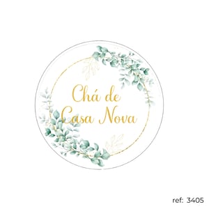 Chá de cozinha / Chá de casa nova - Capa de Painel Redondo