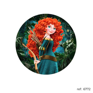 Merida Princesa - Capa de Painel Redondo