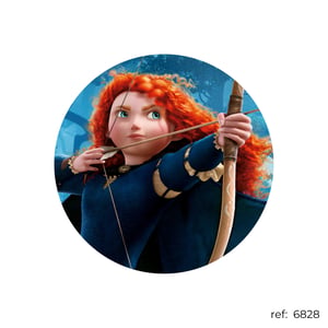 Merida Princesa - Capa de Painel Redondo